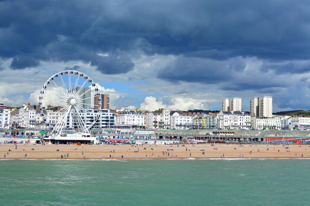 Captivating view of Brighton, UK, blending beauty with the possibility of car recovery scenes in the urban landscape