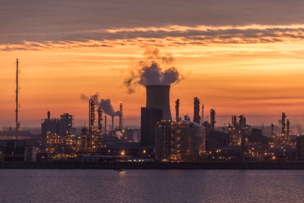 Petrochemical plant in Hull, England, featuring industrial landscapes with potential car recovery scenes